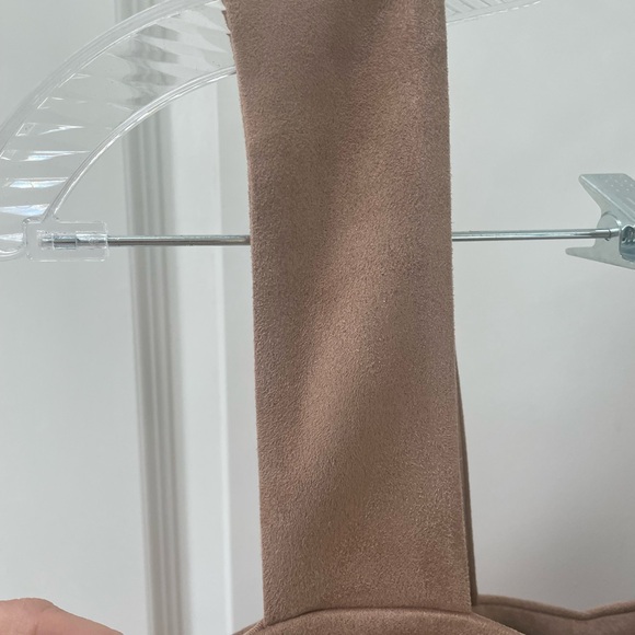 Susan Monaco Faux Suede Crop Top Sz M - Picture 3 of 8